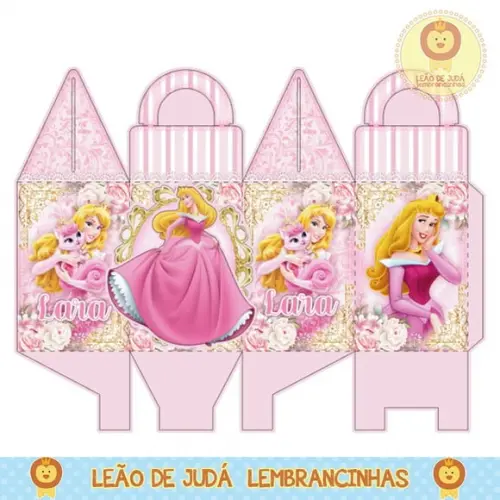 Caixa para festa bela adormecida