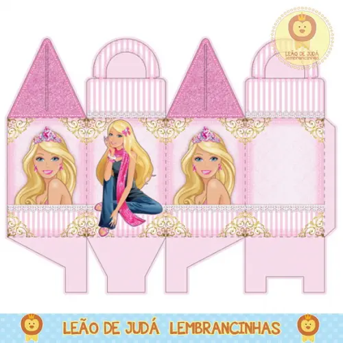 Caixa para festa barbie