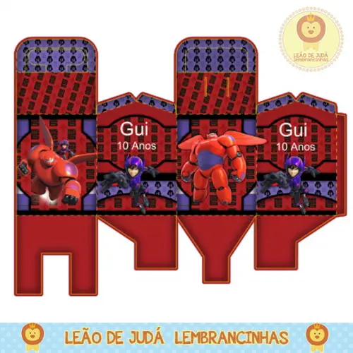 Caixa para festa big hero