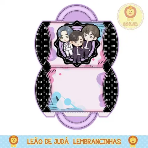 Caixa para festa bts