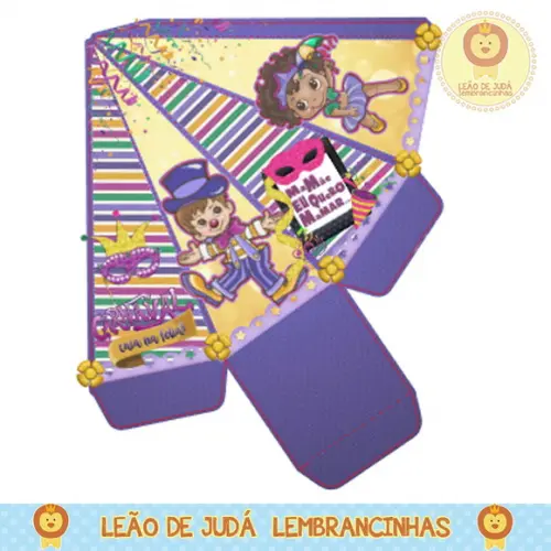 Caixa para festa carnaval