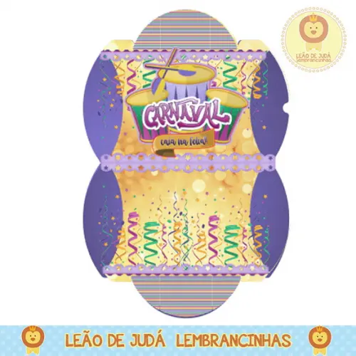 Caixa para festa carnaval