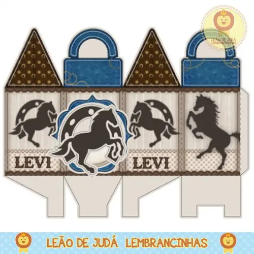 Caixa para festa cavalo