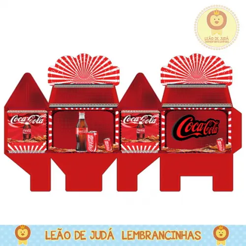 Caixa para festa coca cola