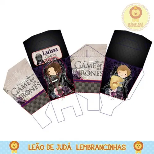 Caixa para festa game of thrones