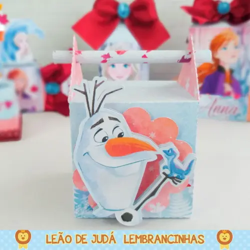 Caixa para festa frozen 2