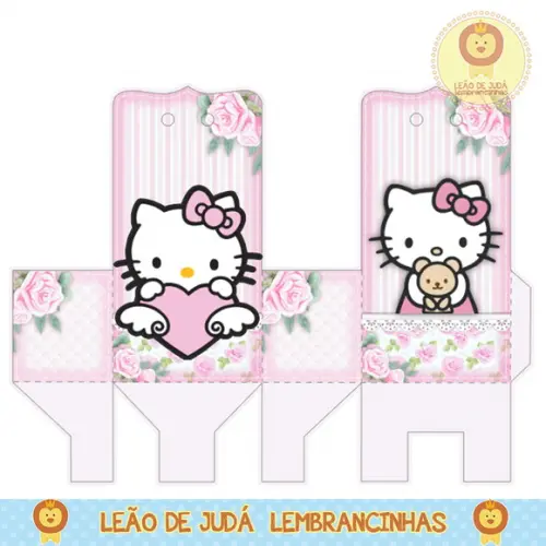 Caixa para festa hello kitty