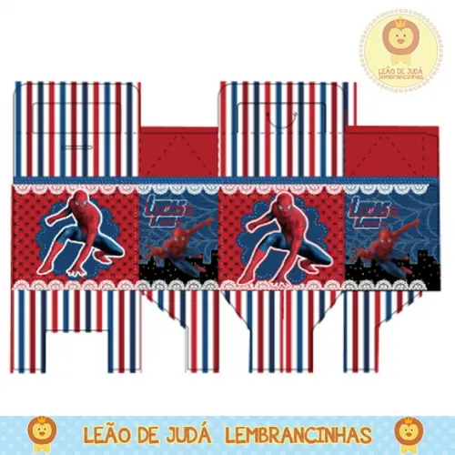 Caixa para festa homem aranha