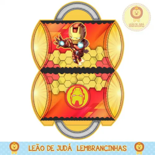 Caixa para festa homem de ferro