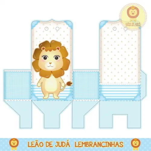 Caixa para festa leãozinho
