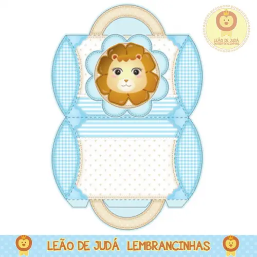 Caixa para festa leãozinho