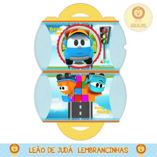 Caixa para festa léo caminhão