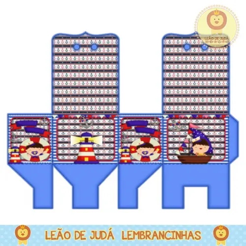 Caixa para festa marinheiro