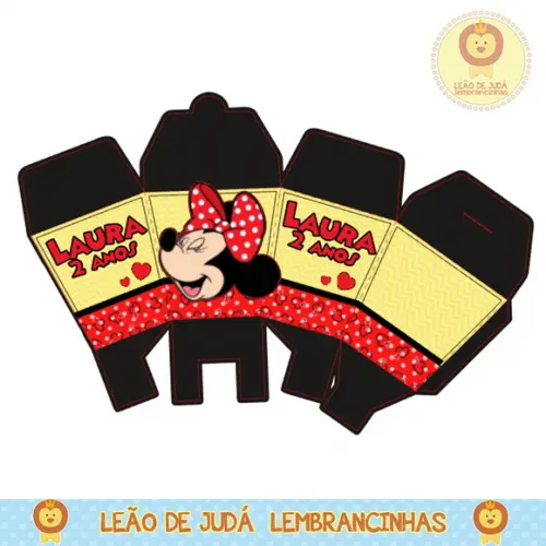 Caixa para festa minnie