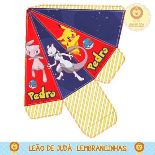 Caixa para festa pokémon