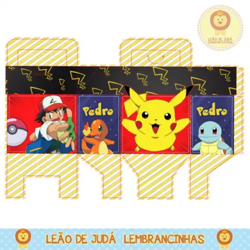 Caixa para festa pokémon