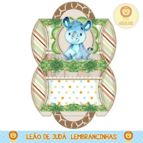 Caixa para festa safari