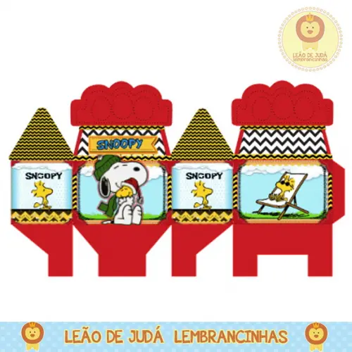 Caixa para festa snoopy