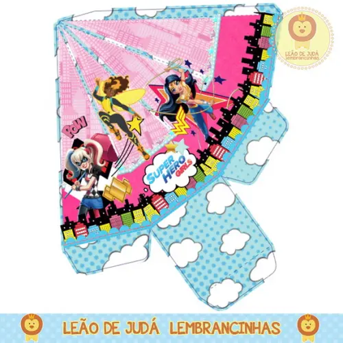 Caixa para festa super girl
