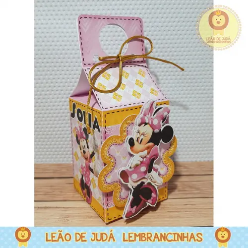 Caixa Para Festa tema Minnie