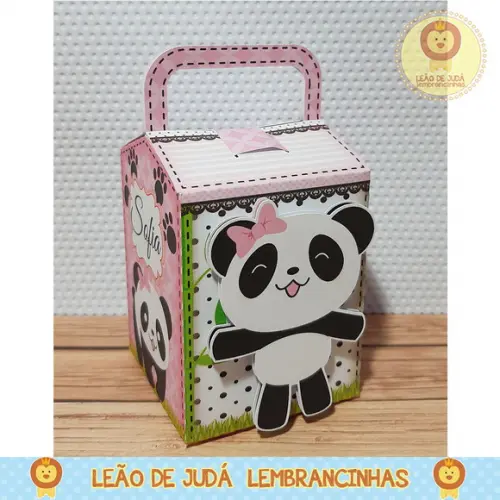 Caixa Para Festa tema panda