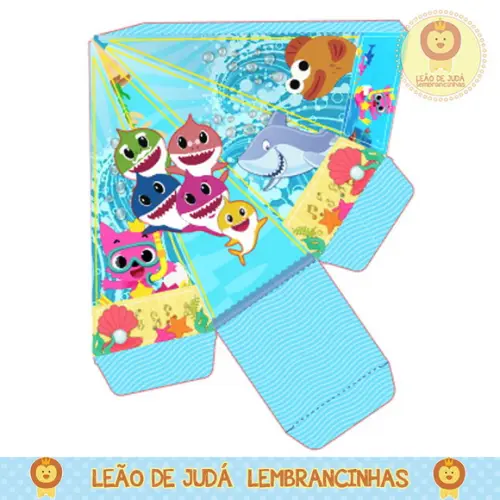 Caixa pirâmide baby shark