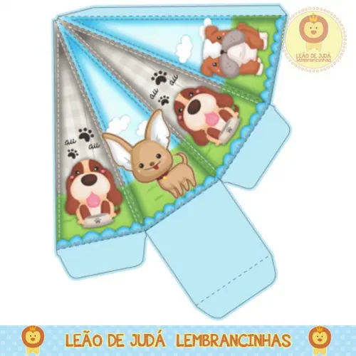 Caixa Pirâmide cachorrinho
