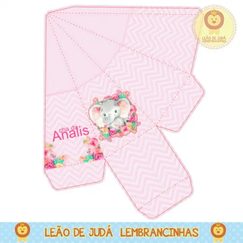 Caixa pirâmide Chá de bebê