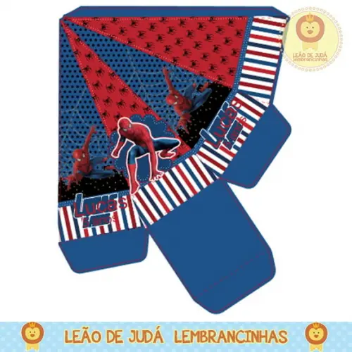 Caixa pirâmide homem aranha