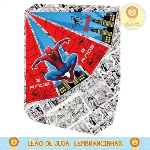 Caixa pirâmide homem aranha