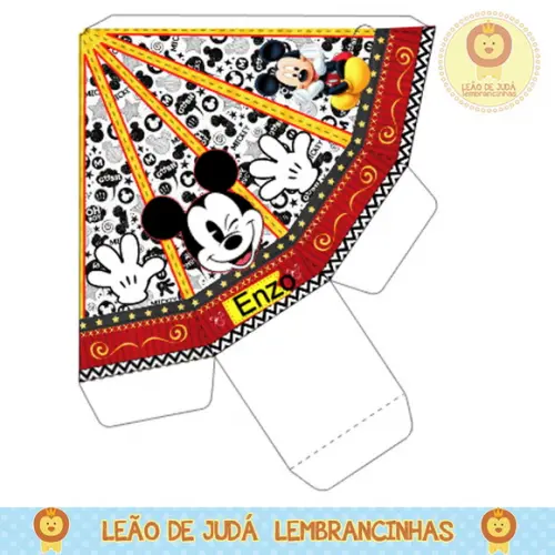 Caixa pirâmide mickey