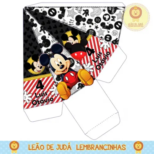 Caixa pirâmide mickey
