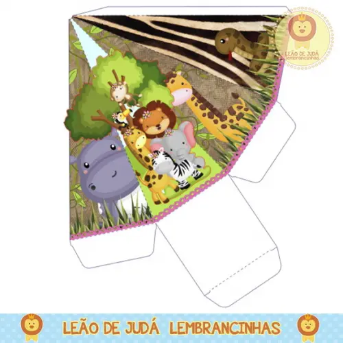 Caixa pirâmide safari