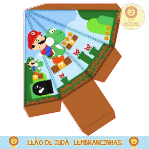 Caixa pirâmide super mario