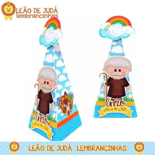Caixa Pirâmide tema Arca de Noé