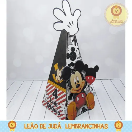 Caixa Pirâmide tema Mickey