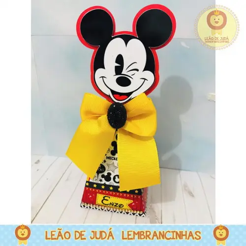 Caixa Pirâmide tema Mickey