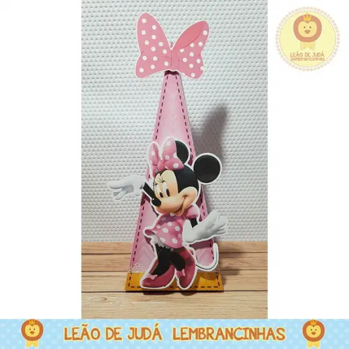 Caixa Pirâmide tema Minnie