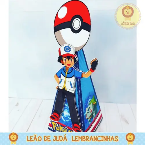 Caixa Pirâmide Tema Pokémon