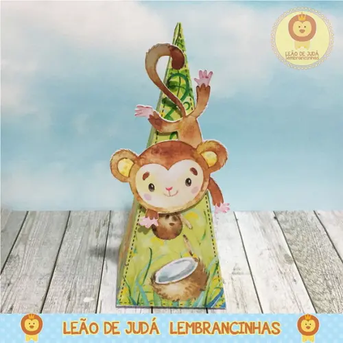 Caixa Pirâmide tema Safári