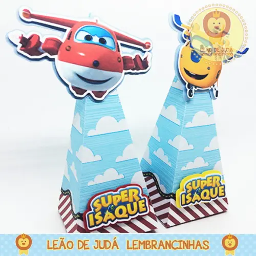 Caixa Pirâmide tema super wings