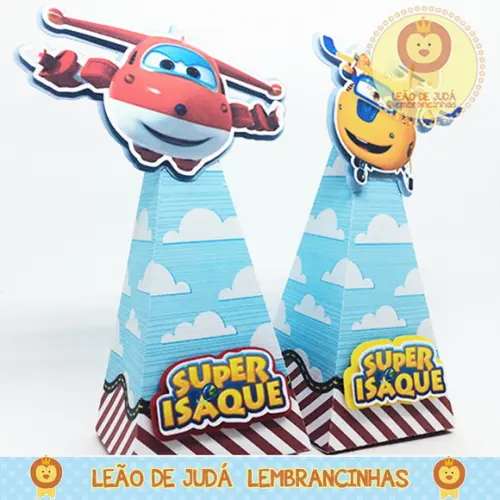 Caixa Pirâmide tema super wings