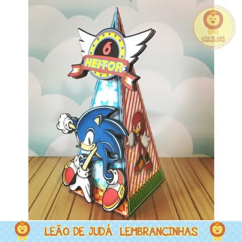 Caixa Pirâmide tema Sonic