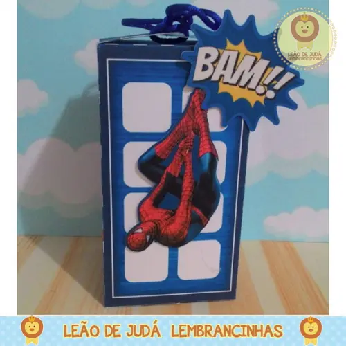 Caixa Prédio tema Homem Aranha