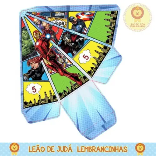 Caixa pirâmide vingadores
