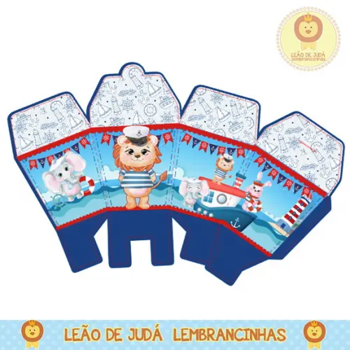 Caixa sushi animais marinheiros