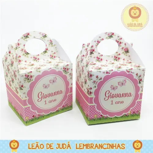 Caixinha Atenas tema Jardim