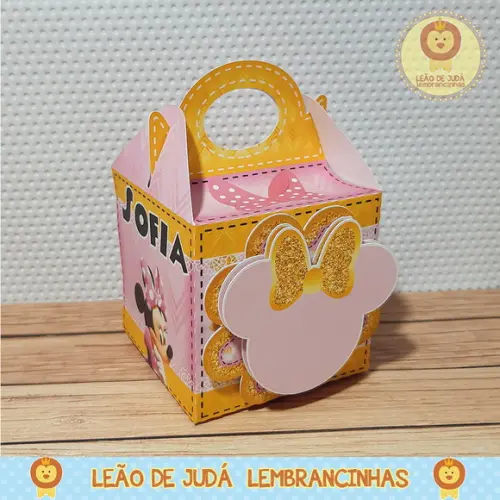 Caixinha Atenas tema Minnie