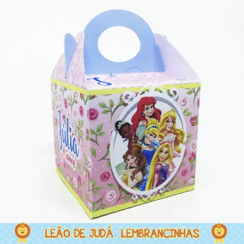 Caixinha Atenas tema Princesas disney