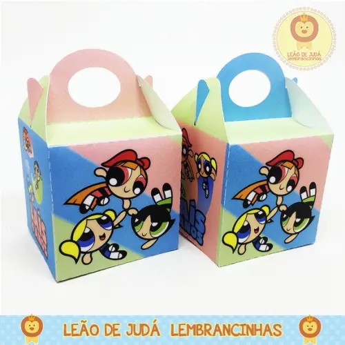Caixinha Atenas tema Meninas super poderosas